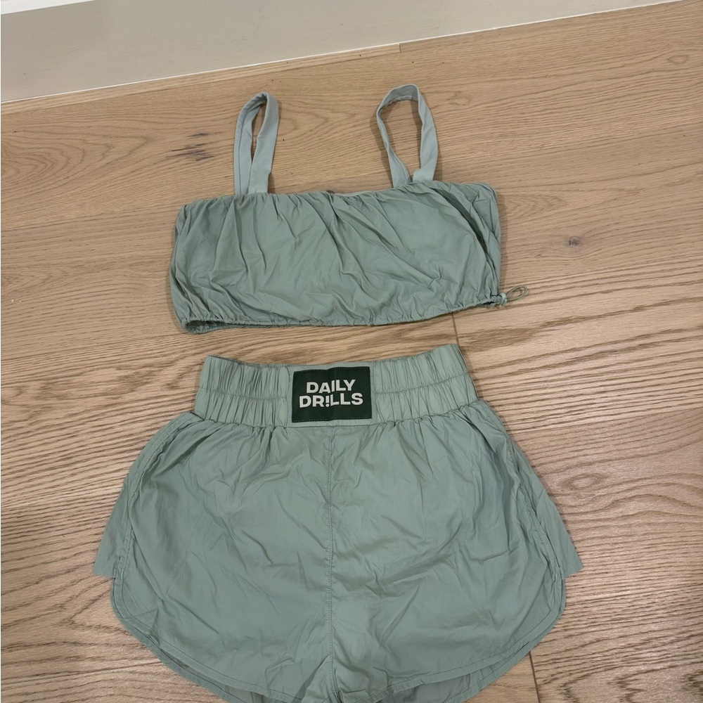 Daily Drills Sage Two-Piece Set